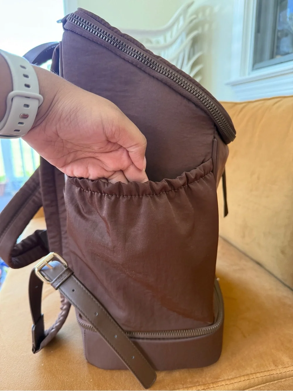 Poppy & Peonies The Summit Backpack - Chocolate Brown